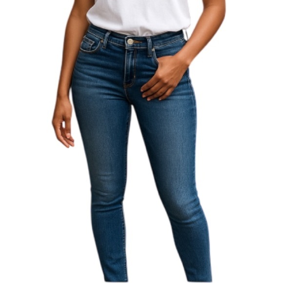 AMERICAN EAGLE Curvy Hi-Rise Jegging Jeans Blue Dark Wash Denim Stretch Size 6 - Picture 1 of 12